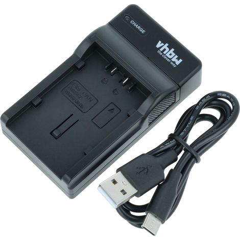 vhbw USB-C Ladegerät kompatibel mit Panasonic NV-GS10, NV-GS150, NV-GS140, HDC-TM700, NV-GS120, NV-GS17 Kamera - Ladeschale + USB-C Kabel Ladeanzeige (1/5)