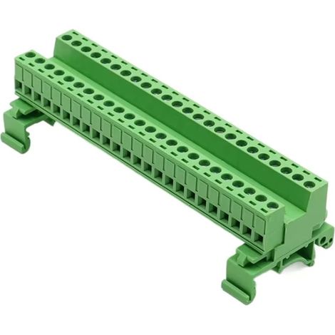 Bloc de Jonction à Enficher Sans Soudure Type 2EDG-5.08mm pour Rail DIN 24P Ensemble (1/5)