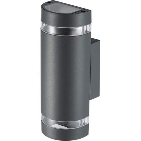 Appliques Murales Extérieures, Max 35W GU10 Aluminium Up Down Appliques Murales Extérieures, IP44 Étanche Gris Anthracite Lampes de Jardin pour Patio, Terrasse, Jardin, Couloir, Balcon, Porche, Poteau