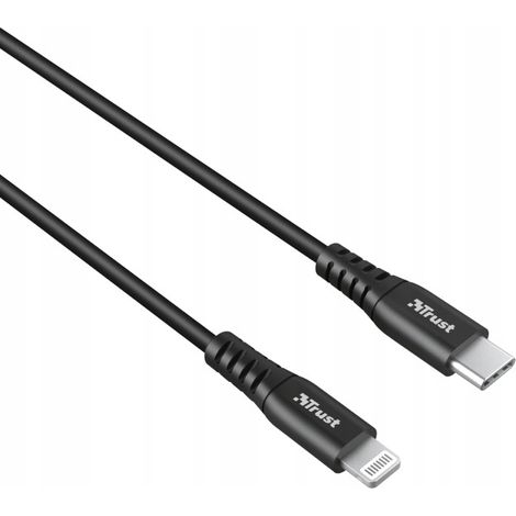 Cavo USB Trust - Apple Lightning, 1 m, nero, 1 pz. (1/5)