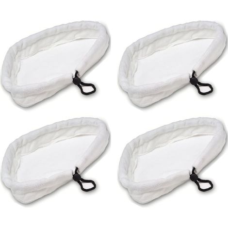 Chiffons De Nettoyage En Microfibre Réutilisables Pour Balai À Vapeur - 4 Pièces - Convient Aux Balais À Vapeur H2O (1/5)