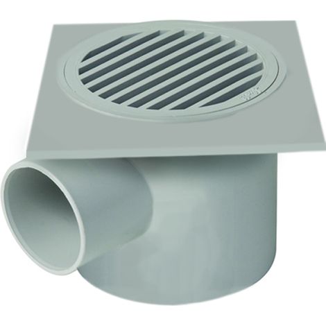 SIFONETTO USCITA ORIZZONTALE C/GRIGLIA IN PVC 100X100 MM - ø40 NICOLL S.R.L.