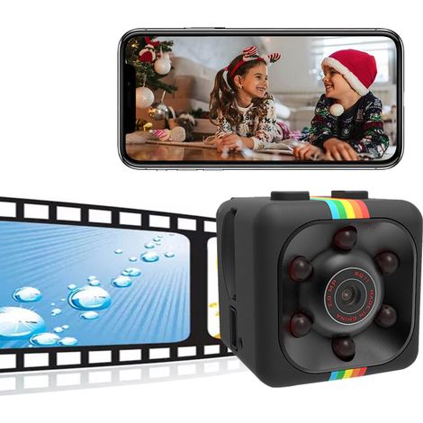 Camera Espion Mini - Caméra Sans Fil 1080P - Vision Nocturne - Pour Surveillance Intérieure Extérieure Bureau Maison Voiture - 1 Pièce (1/5)