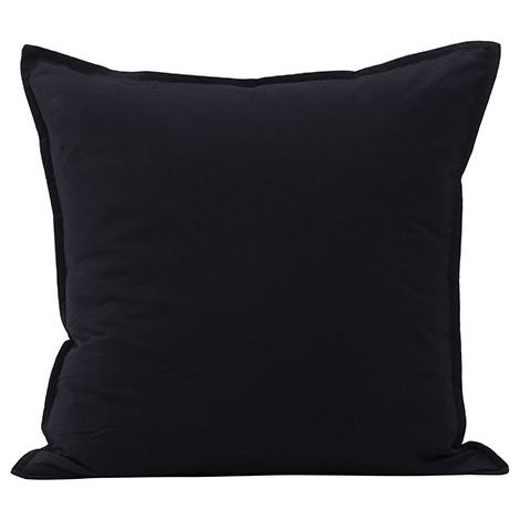 Ronja Kissenbezug 45x45cm schwarz.
