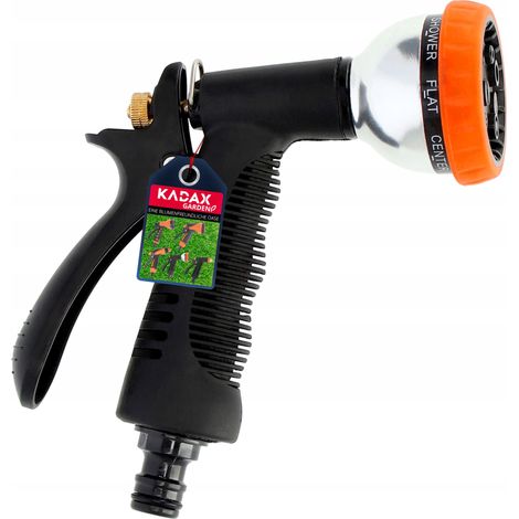 KADAX Sprühpistole aus Kunststoff ABS und Metall, Handbrause, 7 Funktionen