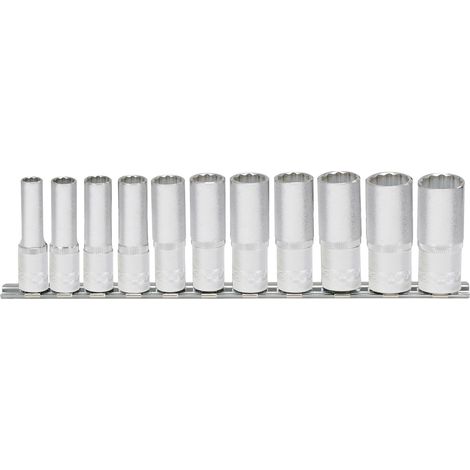KS Tools 3/8" Jeu de douilles 12 pans, longues, 11 pcs. (1/2)