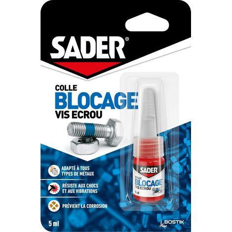 Sader Colle Blocage Vis Écrou 5ml – Résistant et Démontable