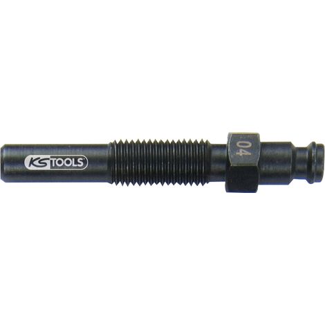 KS Tools - Adaptateur pour injecteurs, M10x1,25 avec filetage extérieur, longueur 70 mm - 150.3665