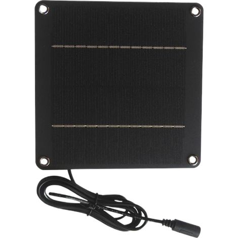 Panneau Solaire Pour Caméra Extérieure 24W 12V Panneau Solaire Pour Étanche avec Port DC 5521 pour Lampes Caméras Sécurité Arrière-Cour Jardin Extérieur (1/5)