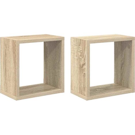 Maison Exclusive - Würfelregale 2 Stk. Sonoma-Eiche 26x15x26 cm