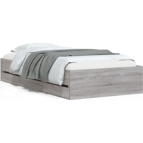 Maison Exclusive - Giroletto Cassetti Grigio Sonoma 75x190 cm Legno Multistrato