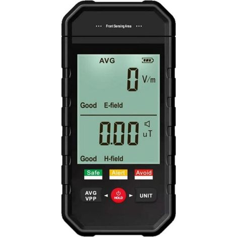 Compteur Geiger, Détecteur de Rayonnement de Champ électromagnétique avec Alarme Automatique D\'affichage LCD Rétroéclairé (1/5)