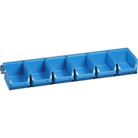 ALLIT 457062 SET DE 7 BAC À BEC, 613 X 165 X 75 MM, BLEU/ARGENT (1/3)