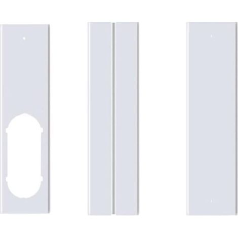3pcs 1.1m Kit de Glissière de Fenêtre Réglable Plaque Climatiseur Pare-Vent pour Climatiseur Portable (1/5)