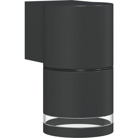 Applique murale d'extérieur design robuste jardin 7,5 x 10,5 x 13,5 cm en aluminium noir