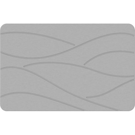 Tapis de sol en terre de diatomées, gris clair, 60390,9cm, tapis/moquette de salle de bain antidérapant et absorbant. (1/5)