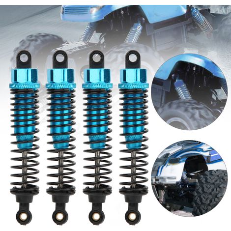 4 Amortisseurs en Métal 90mm pour Véhicules RC 1/10 TRX4, SCX10, D90 - Crawler Bleu (BA19160) (1/4)