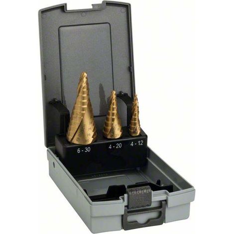 Bosch HSS-TiN Set 3Stufenbo. 4-12,4-20,6 Stufenbohrer-Set 2608587432