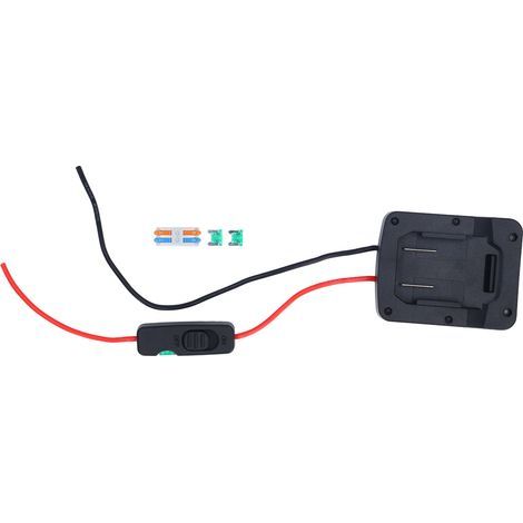 Adaptateur de batterie pour outil électrique, avec interrupteur à fusible, Terminal de fil pour PARKSIDE X20V TEAM 20V PAP20A1 PAP20A3 PAP20B1 PAP20B3 (1/4)