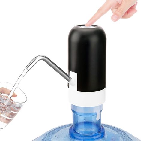 Wasserpumpe mit Edelstahlrohr, kabelloses elektrisches Wassersauggerät, Wasserspender, automatisches Wasserversorgungsgerät, Wasserdruckgerät, USB-Ladefunktion. (1/5)