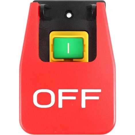 Interrupteur Bouton Poussoir Électromagnétique 16A Protection Sous-Tension Commutateur Marche Arrêt Machine-Outils (1/4)