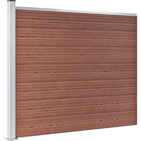 Maison Exclusive - Zaunelement WPC 175x146 cm Braun