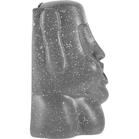 Boîte à Mouchoirs Au Design Moai 3D en Résine Noire – Distributeur D’essuie-Tout Décoratif – pour Chambre Et Salon – Accessoire Original Et Pratique (1/5)