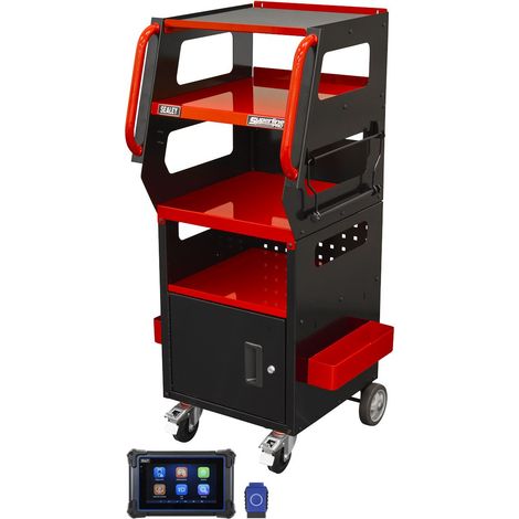 Sealey SDS1R Diagnostic Tablet & Trolley - Red