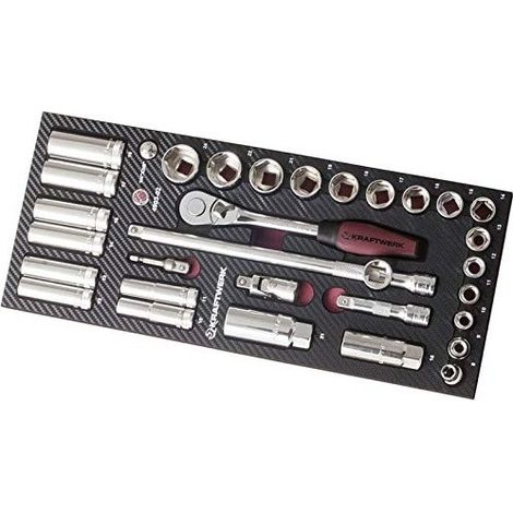Coquille de douilles 3/8' EVA3 KRAFTWERK 32 pièces - 4903-02 (1/2)