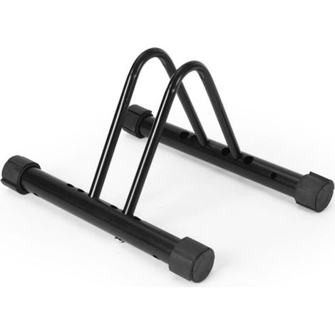 Supporto in metallo per riporre mountain bike, ideale per garage o casetta da giardino.