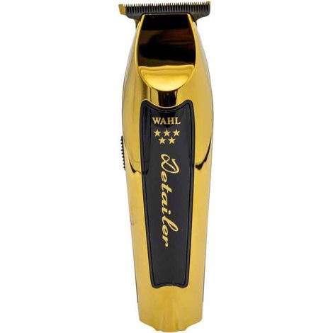 Tondeuse de finition Detailer Gold – Alimentation électrique – Tête de coupe en T chromée réglable à 0 – Pour contours précis – Wahl