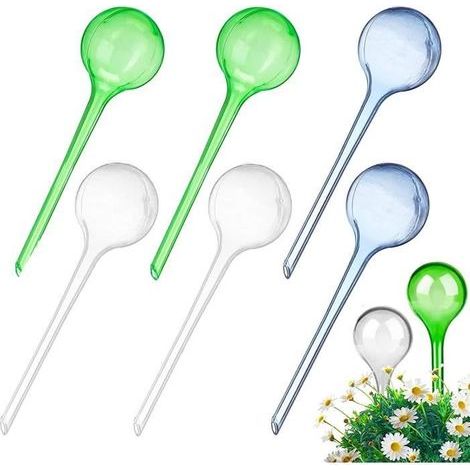 Drip by Drop for Plants, 6-Piece Automatic Watering System with Watering Bulbs
