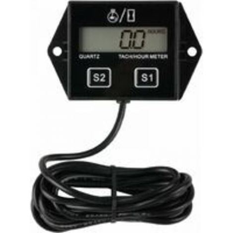 Tachymètre de compteur horaire numérique rappel de maintenance, batterie remplaçable, arrêt automatique, utilisation pour tondeuse à gazon ZTR Générateur de tracteur Marine VTT Motoneige et équipemen (1/5)