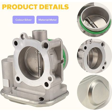 1. Color: Silver Material: Metal Electronic throttle valve Automotive parts 4891735AB 48--DTEKGAZ
