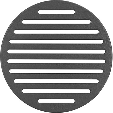 Grille ronde en fonte de carbone, diamètre 20 cm, pour de nombreux poêles et cheminées (1/5)