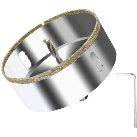 100-mm-Diamant-Lochsäge mit Zentrierführung, Diamant-Kernbohrer für Glas, Fliesen, Keramik, Marmor, Granit, Lochsäge