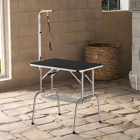 Table de toilettage pliante réglable en hauteur 90 x 60 x 75 cm (1/5)