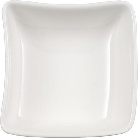 1 Coupelle Sauce, Porcelaine Premium, Design NewWave, 8,5x8,5 Cm, Pour Repas Et Réceptions (1/4)