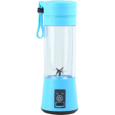 Tragbarer Standmixer, 380 ml, BPA-frei, Mini-Standmixer, Multifunktionsmixer, USB-C-Ladegerät – blau