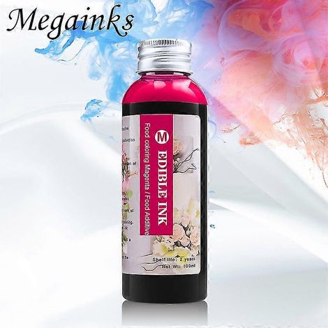 Encre alimentaire unique 100 ml pour imprimantes Canon, Epson et HP, idéale pour l'art du café et des lattes. Impression sur gâteaux, boissons, riz, fleurs de rose. Couleur : 4444 (voir image). (1/4)