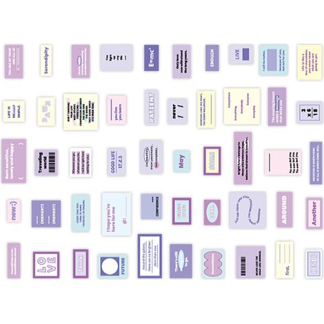 Lot de 100 stickers de scrapbooking vintage, autocollants esthétiques en papier, styles variés, faciles à poser, pour journaling et gourdes, teinte violette (1/5)
