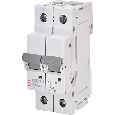 ETI Disjoncteur de protection de circuit ETIMAT P10 1-pôle + N, 10kA, C10, REG