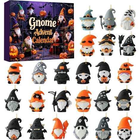 Halloween-Kobold-Überraschungsbox, Adventskalender, Acryl-Weihnachtsbaumschmuck (Typ B) (1/2)