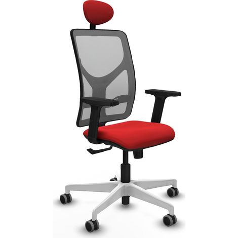 Silla de oficina piqueras y crespo Motilla gris rojo cómoda (1/2)