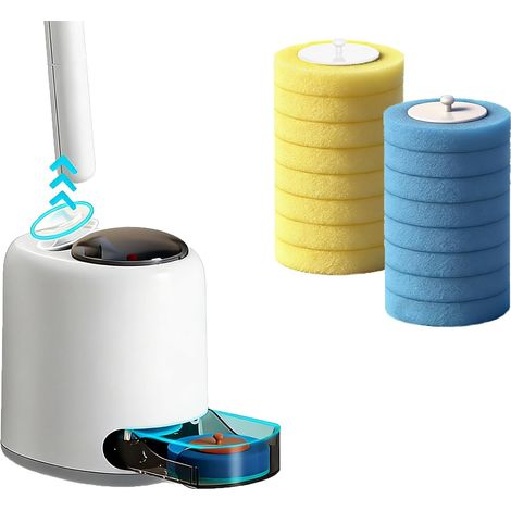 Brosse WC Jetable Système de Nettoyage WC à Usage Unique Toilet Brush (1/5)