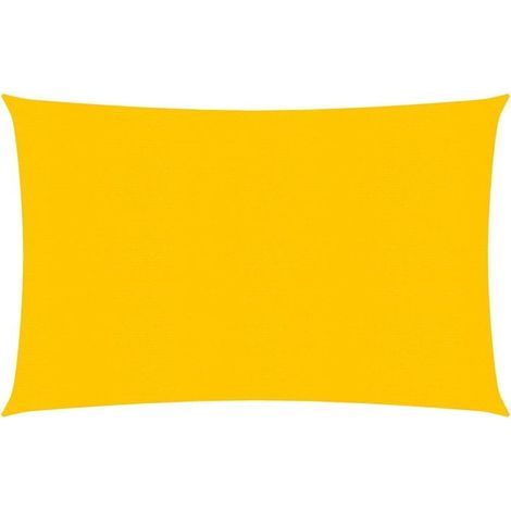 Voile d'ombrage - Toile solaire - Voile de parasol 160 g/m² Jaune 3x4,5 m PEHD Chic-408179 (1/5)