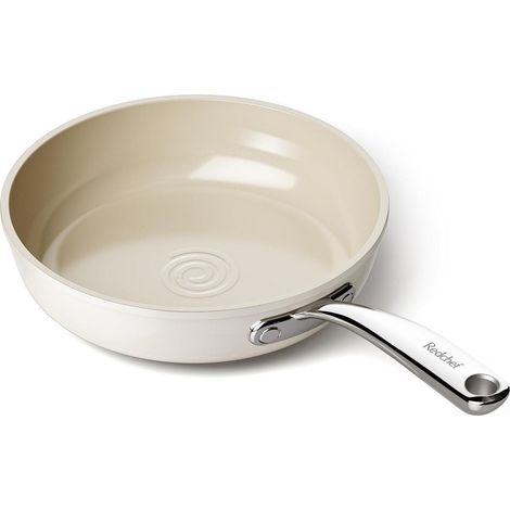 Bratpfanne 20 cm Keramik Antihaft, Induktion, Backofenfest, Spülmaschinenfest, Beige