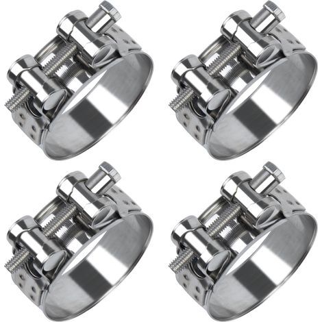 4Pcs 26-28mm Collier de Serrage Inox, 304 Métallique Collier Durite, Collier Serrage Réglable en Acier Inoxydable Convient pour Tuyau, Home Gaz, Tuyau D'eau, Câble (1/5)