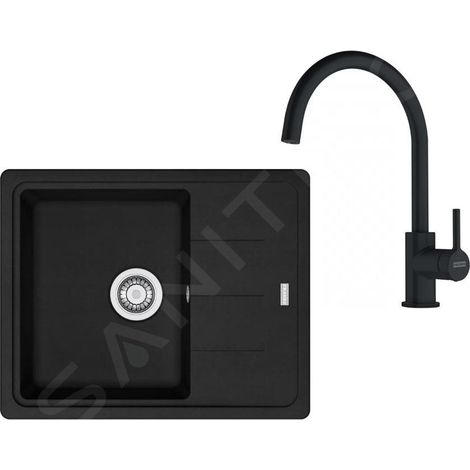 Franke - Set de cuisine G278MČ, évier en fragranit BFG 611-62 + robinet FC 6018.901, noir mat 114.0700.801 (1/4)