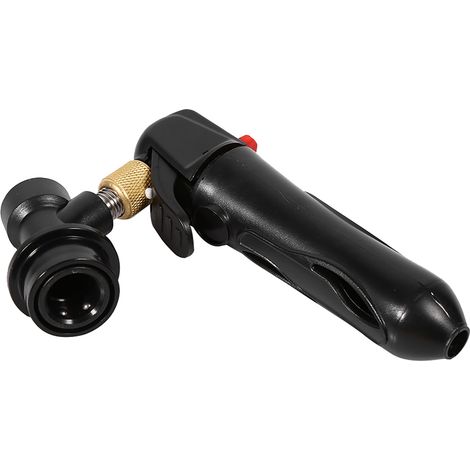 Chargeur de fût, injecteur de CO2, distributeur de bière pression, verrouillage à bille pour vanne de soda maison, noir (1/2)